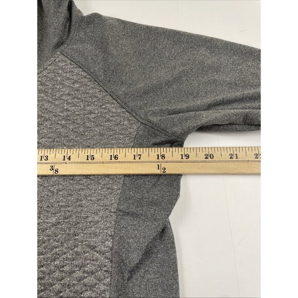Columbia Active Hoodie Men’s M Quilted Pullover Sweatshirt Gray Midweight - Picture 4 of 9